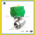 DN40(40mm) DC12V,DC5V stainless steel mini motor ball valve for water treatment project